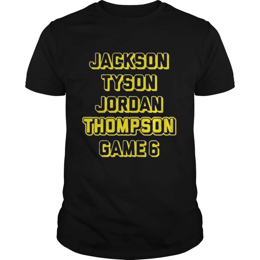 Jackson Tyson Jordan Thompson Game 6  Classic Men's T-shirt