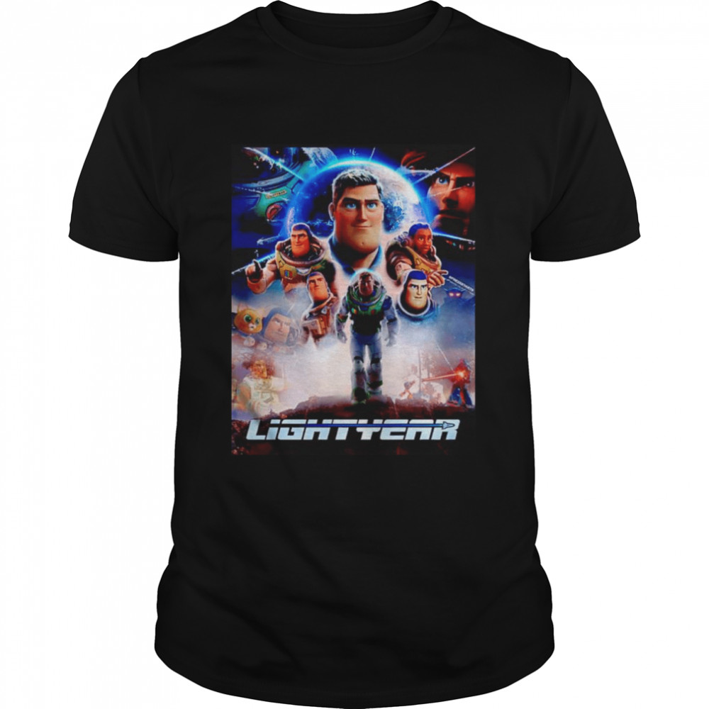 Lightyear Movie Poster Buzz Toy Story Lightyear Disney 2022  Classic Men's T-shirt