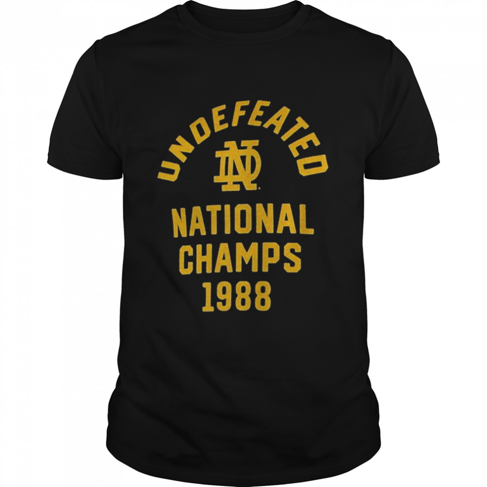 Notre Dame Fighting Irish Vintage 1988 National Champs T- Classic Men's T-shirt
