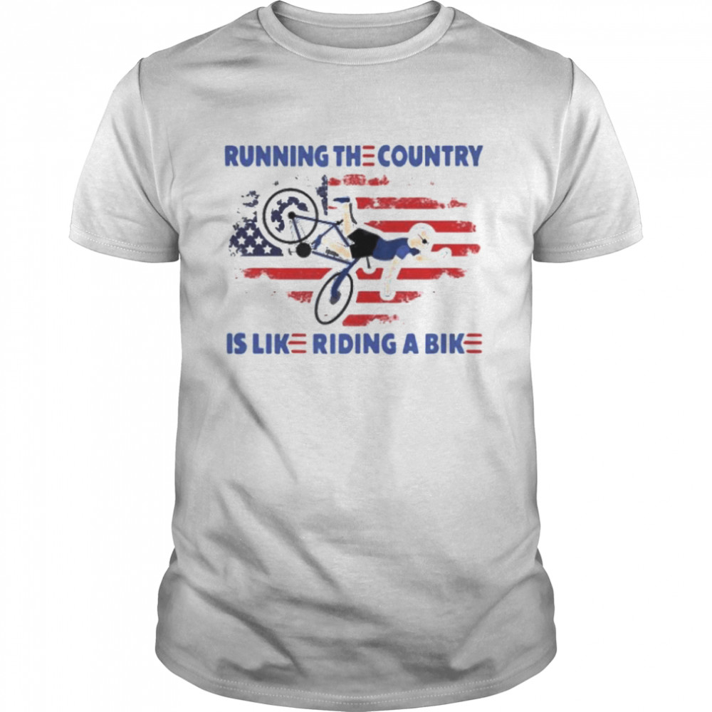 Biden Bike Bicycle Running the country is like riding a bike Premium T-Shirt