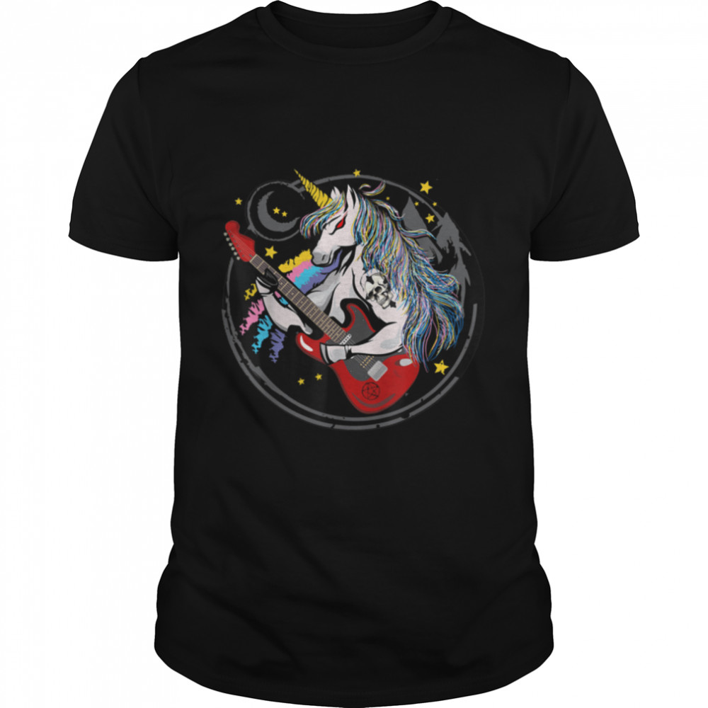 Funny Heavy Metal Unicorn Design For Men Woman Kids T-Shirt B0B4GDNLFB