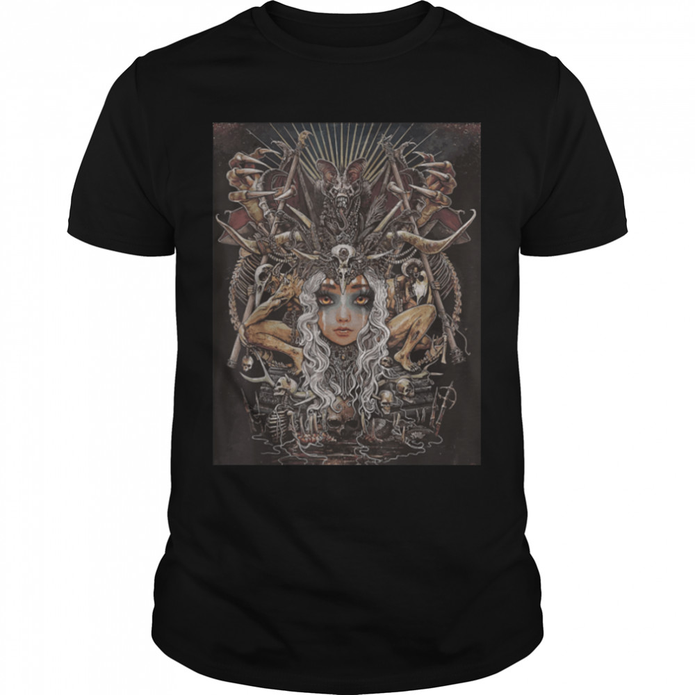 Occult Geometric Scared geometry Dark Grunge Art T- B0B1J94DHY Classic Men's T-shirt