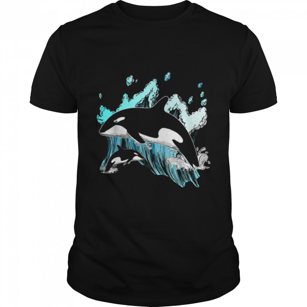 Killer Whale Ocean Lover Gift Idea Men Boys Kids Orca T- B084HSP9Q8 Classic Men's T-shirt