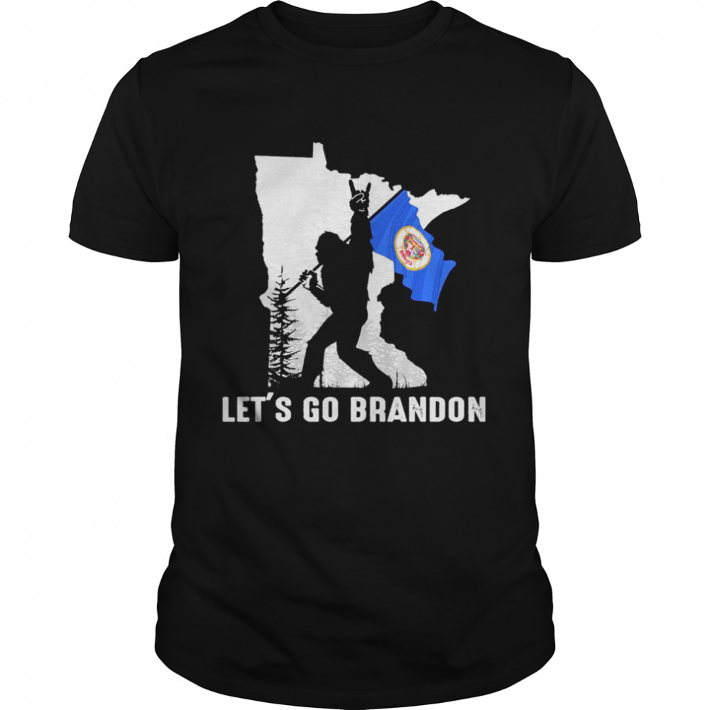 Minnesota America Bigfoot Let’s Go Brandon Shirt