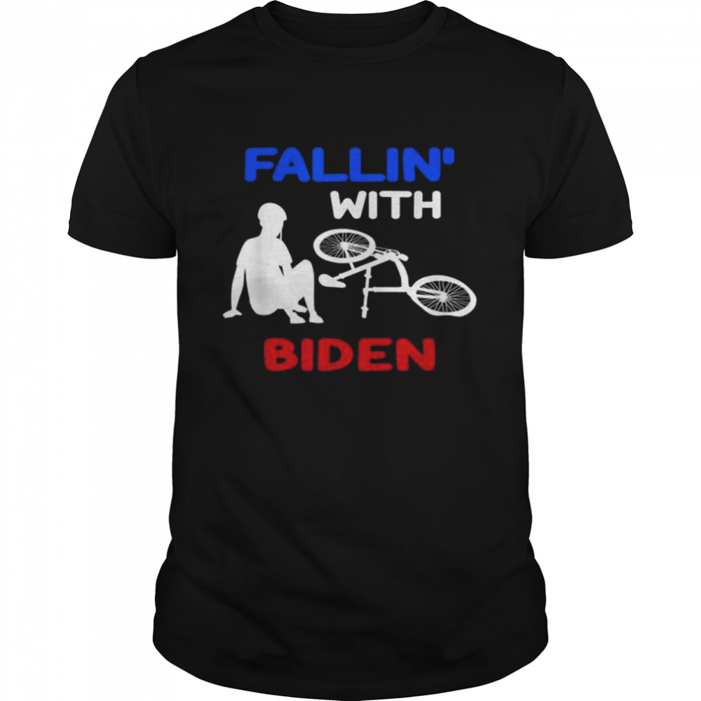 Fallin with biden joe biden falling off his bicycle shirt Classic Men's T-shirt