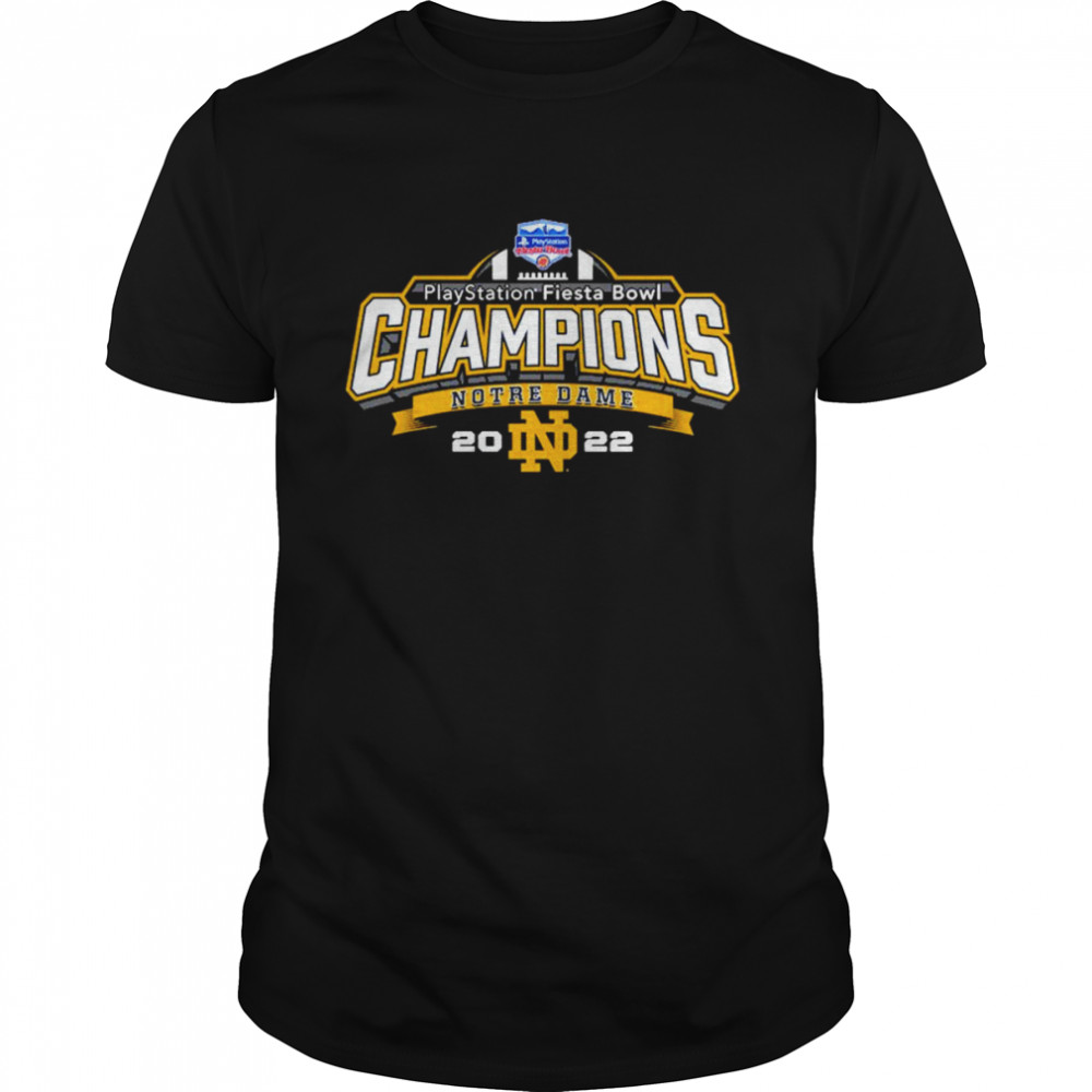 Notre Dame Fighting Irish Playstation Fiesta Bowl Champions 2022 Shirt