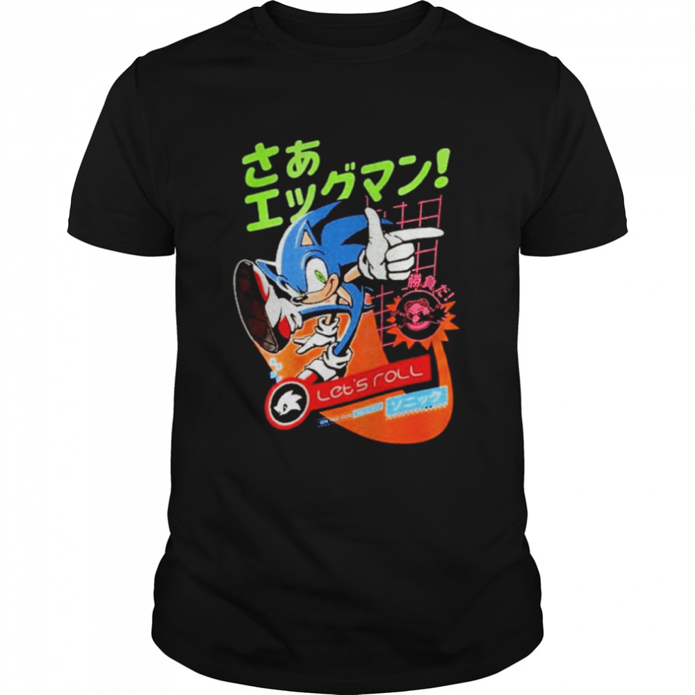 Sonic The Hedgehog With Kanji Shirt
