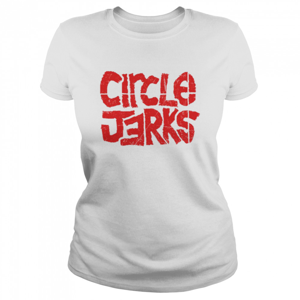 Punk Circle Distressed Circle Jerks shirt Classic Women's T-shirt