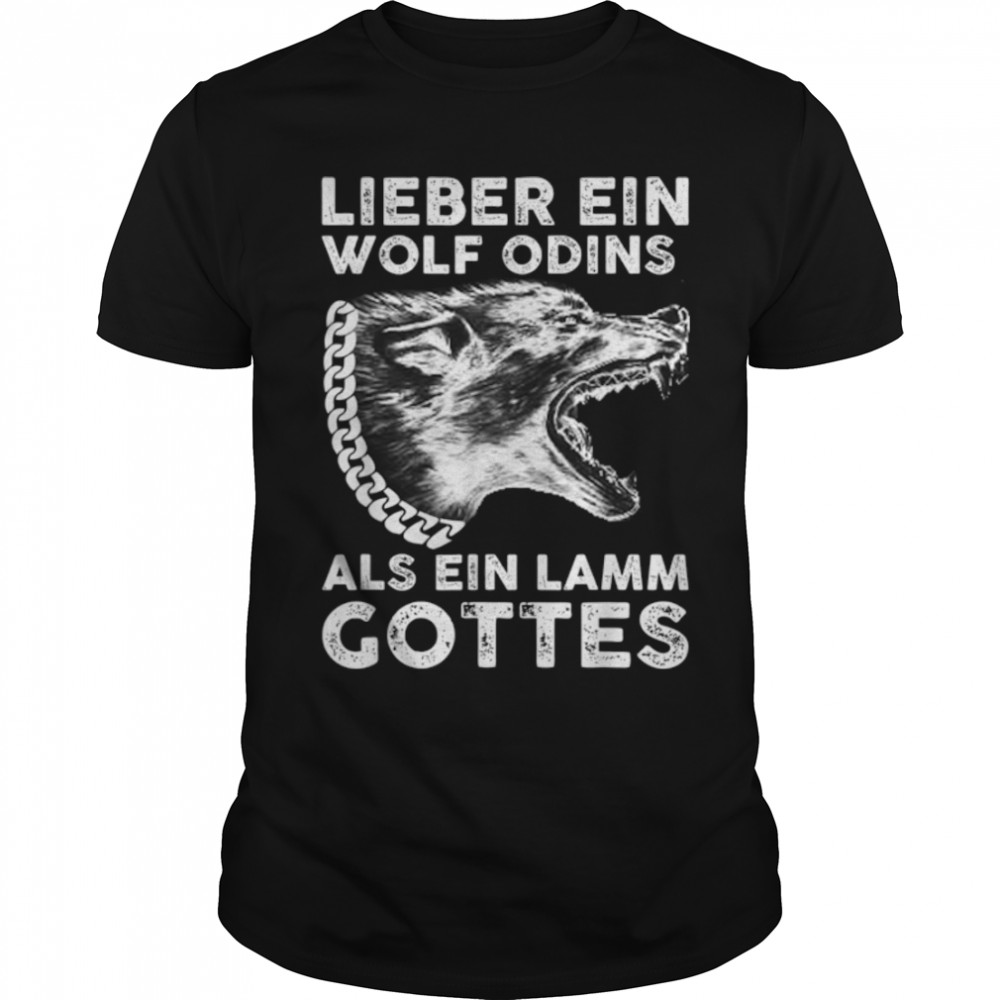 Dear A Wolf Odin's As A Lamb God's Gift T-Shirt B09M9F5YZX