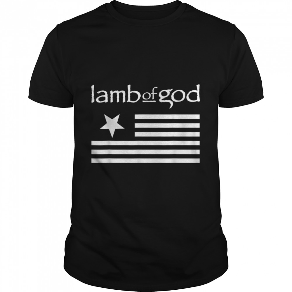 Lamb of God – Flag T-Shirt B0B48V6QBP