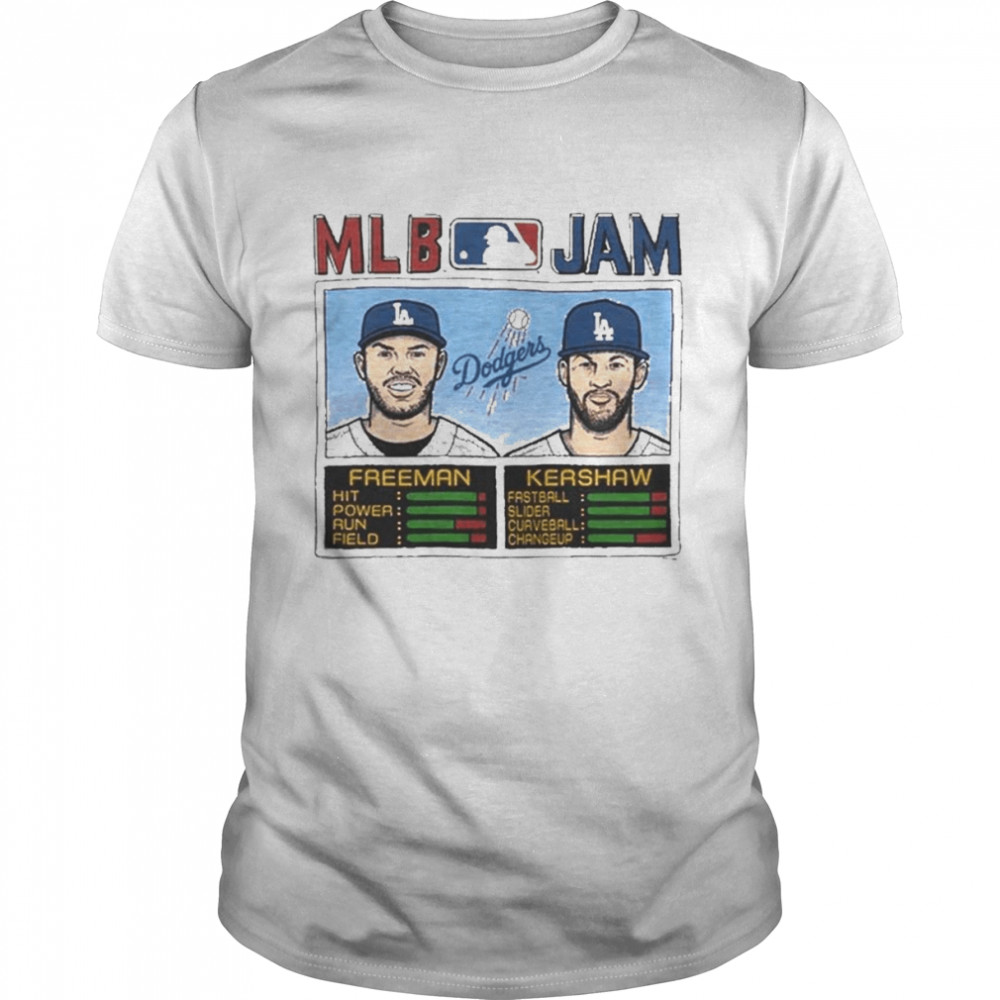 MLB Jam Los Angeles Dodgers Freeman And Kershaw Shirt