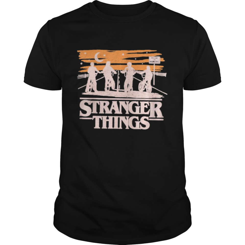 Netflix Stranger Things Night Silhouettes Sale T- Classic Men's T-shirt