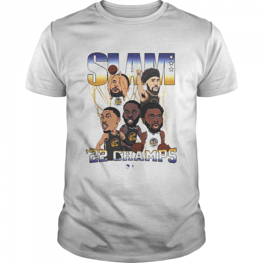 SLAM ’22 NBA Champions Warriors Team Shirt