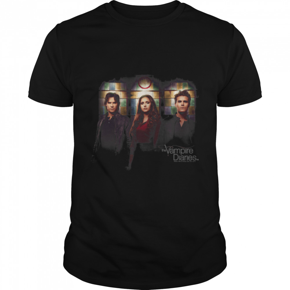 Vampire Diaries Stained Windows T-Shirt B07L9QLFM3