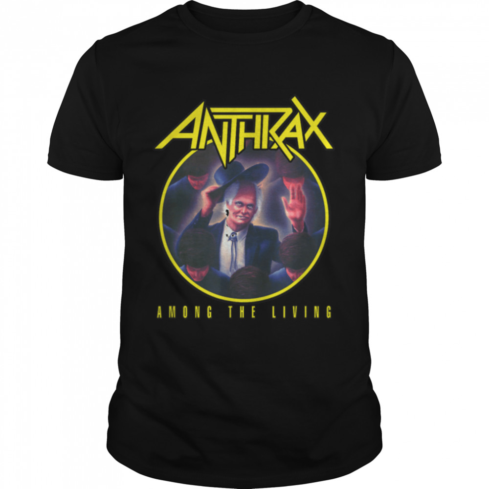 Anthrax – Among The Living Yellow Logo T- B09L2M24CH Classic Men's T-shirt