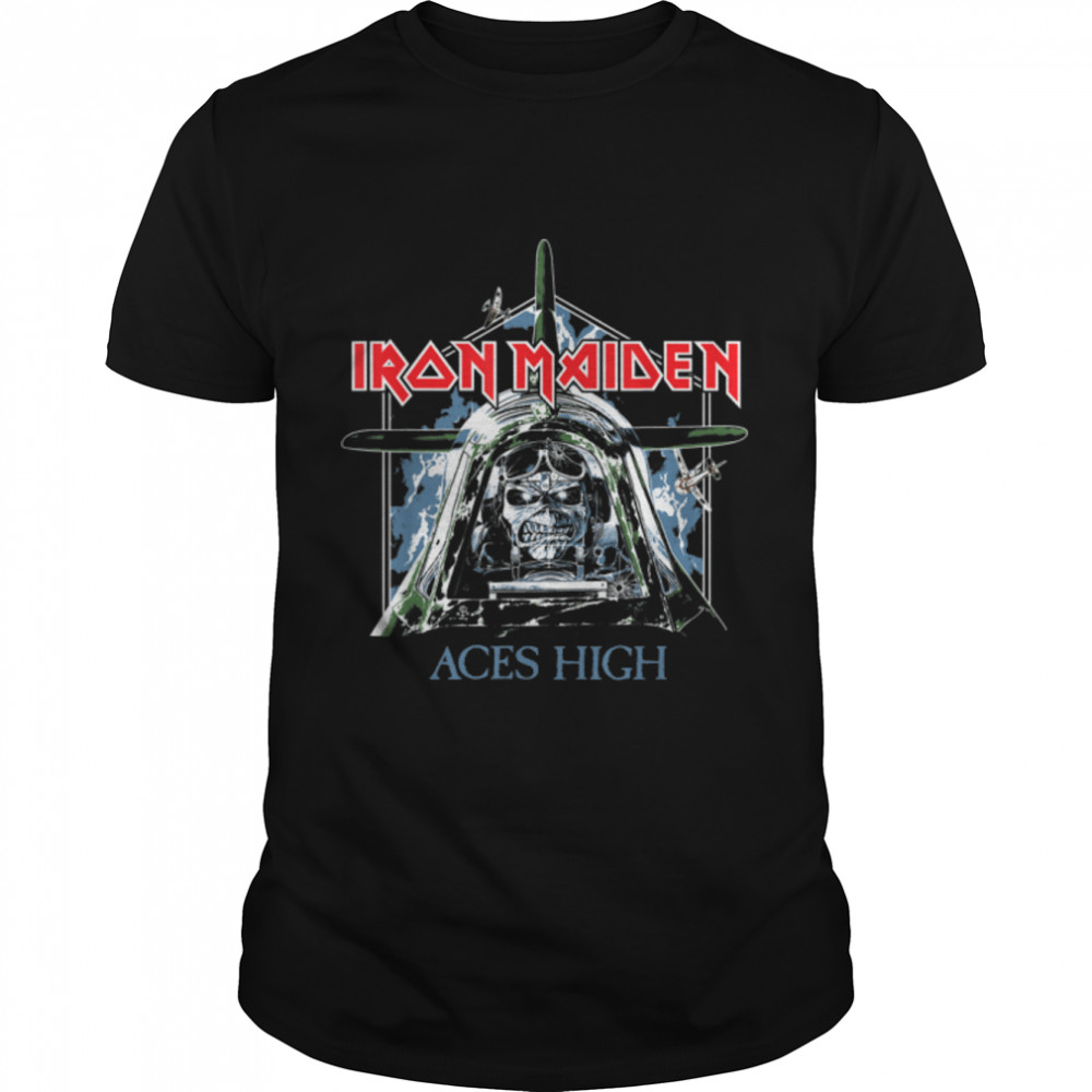 Iron Maiden - Aces High T- B08TSP4TQ7 Classic Men's T-shirt