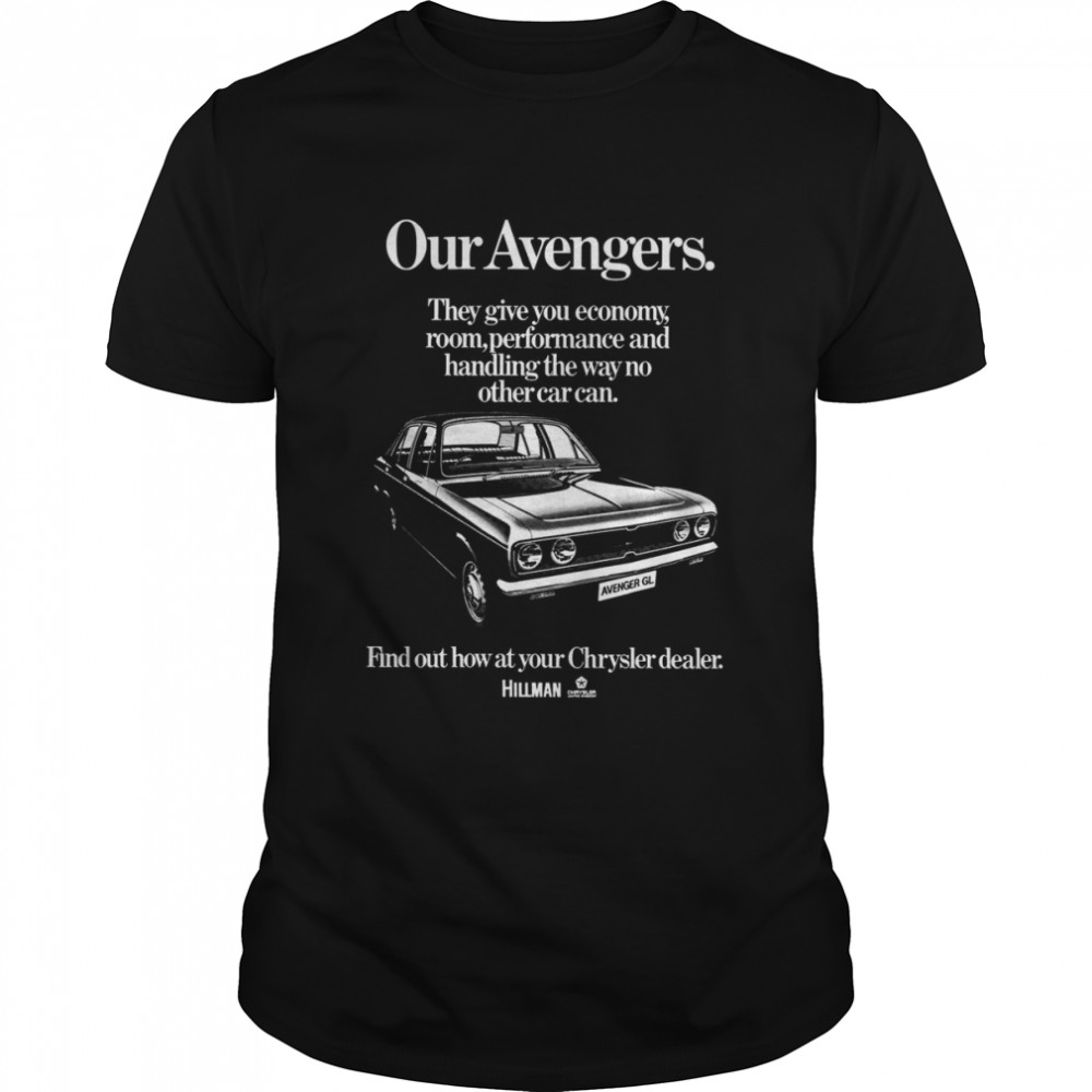 Hillman Avenger Advert shirt