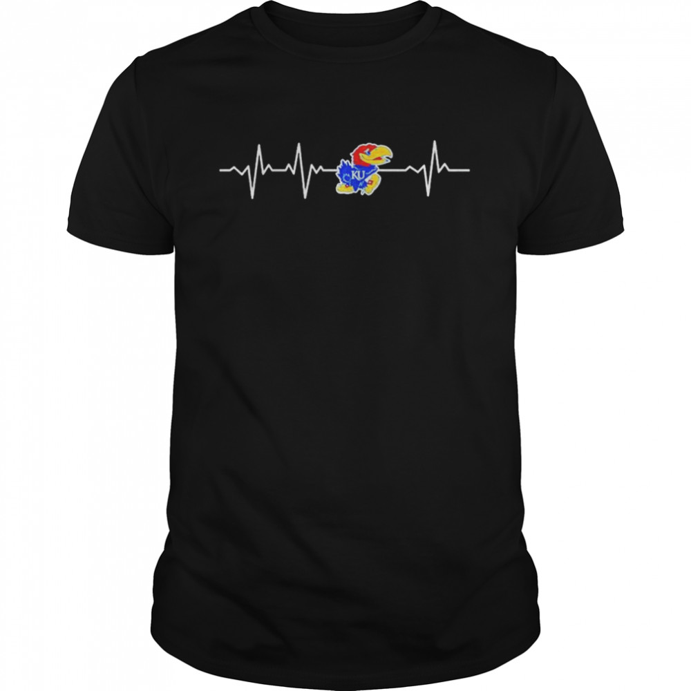 kansas Jayhawks heartbeat shirt