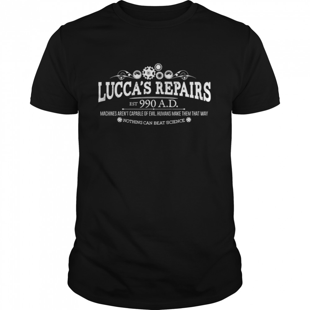 Lucca’s Repairs Nothing Beats Science Light Option shirt