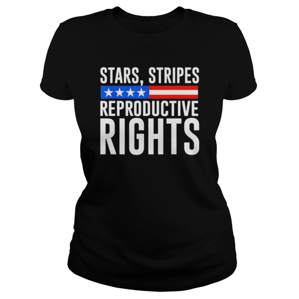 Stars Stripes Reproductive Rights Flag  Classic Women's T-shirt