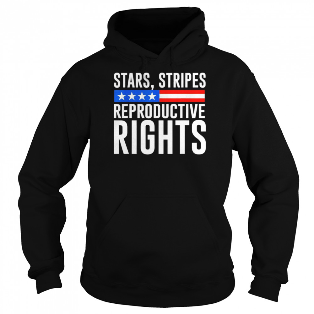 Stars Stripes Reproductive Rights Flag  Unisex Hoodie