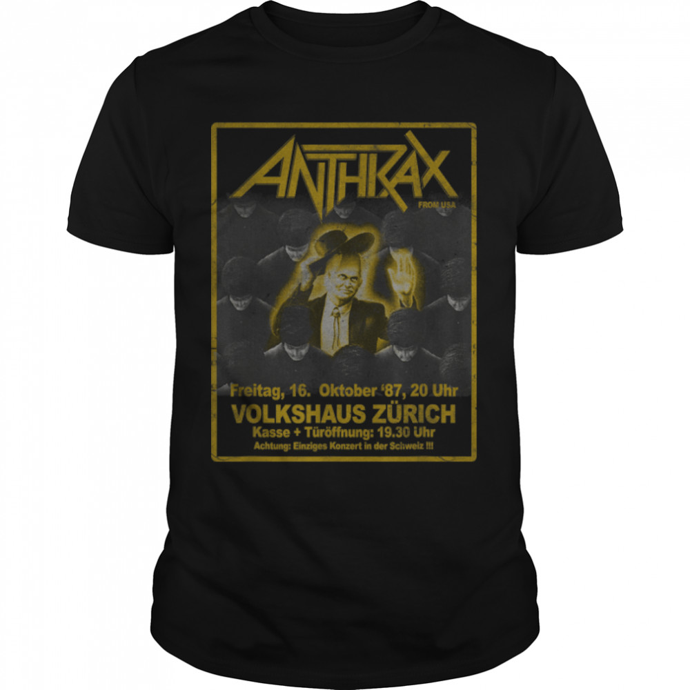 Anthrax – Among The Living Flier Vintage T-Shirt B09L3537PD