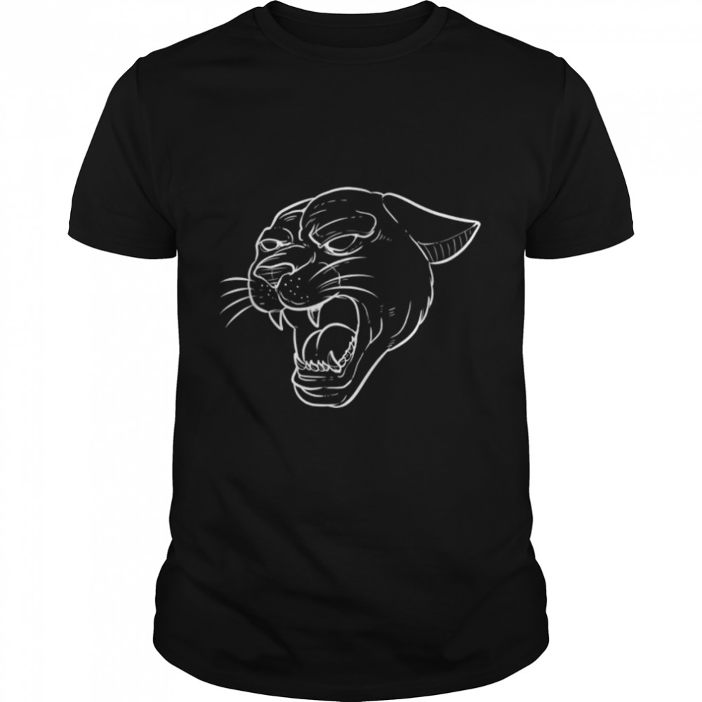 Black Cat Panther Animal Lover T- B08CW8KTGP Classic Men's T-shirt
