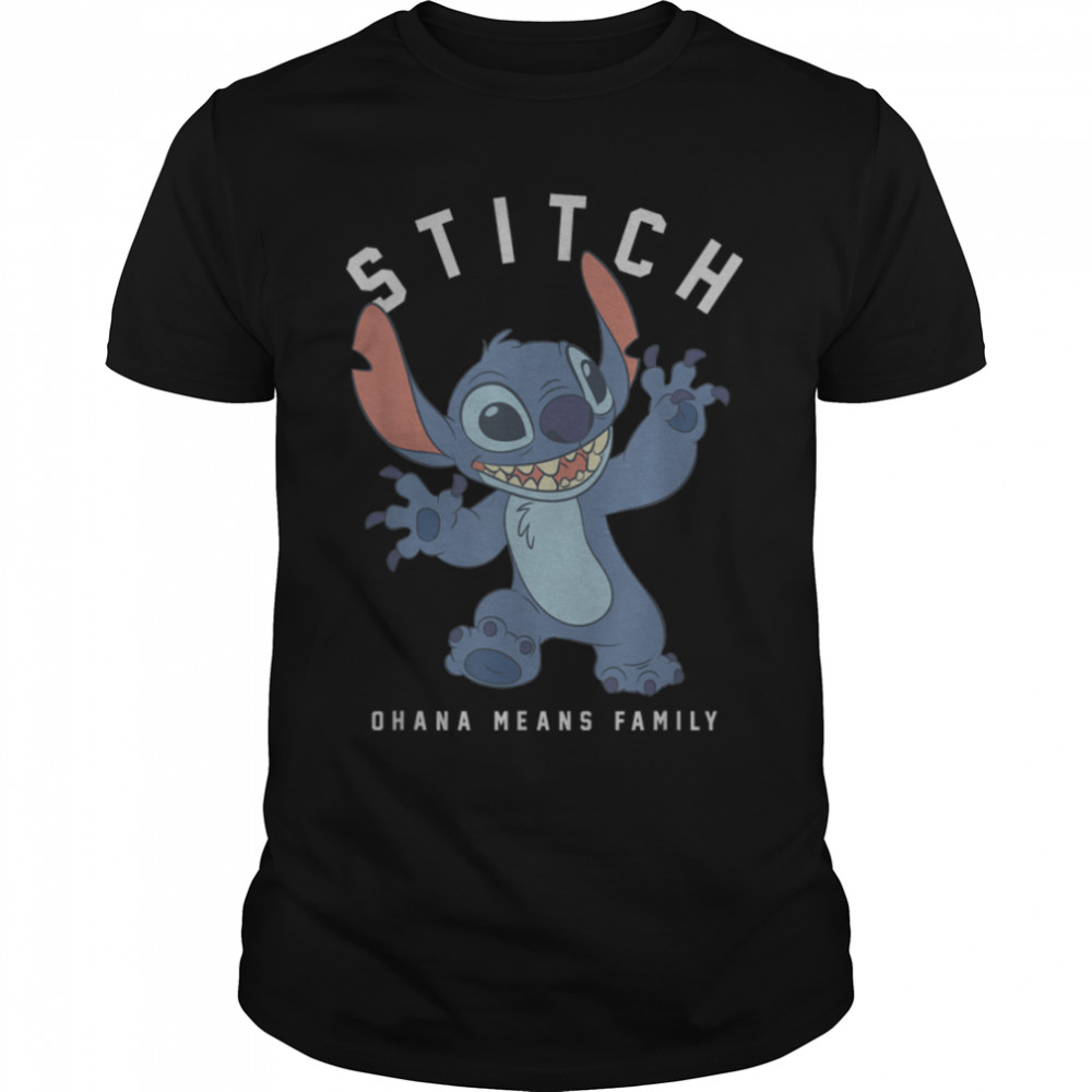 Disney Lilo & Stitch Claws Out Ohana Means Family T- B09ZQ5JY9V Classic Men's T-shirt
