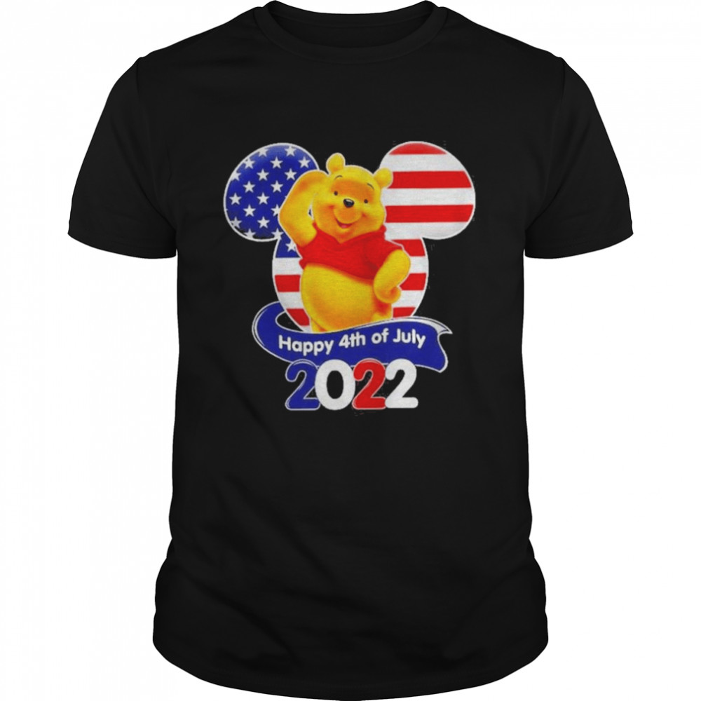 Brother Winnie The Pooh 4th Of July Colorful Disney Graphic Cartoon Shirt