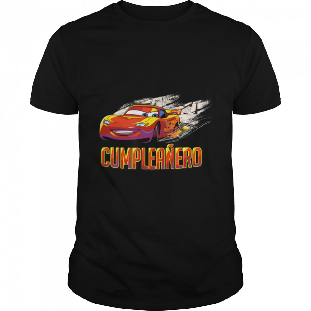 Disney Pixar Cars Lightning McQueen Cumpleañero Birthday T- B09YMKMCJJ Classic Men's T-shirt