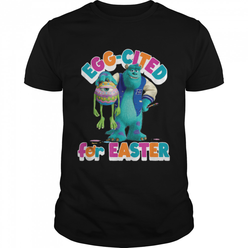 Disney Pixar Monsters, Inc. - Egg-cited for Easter T- B09W8RR1MQ Classic Men's T-shirt