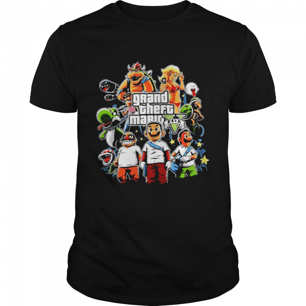 Grand Theft Mario Five shirt