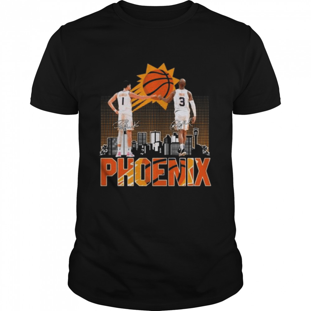 Phoenix Suns Booker and Parnell signatures shirt