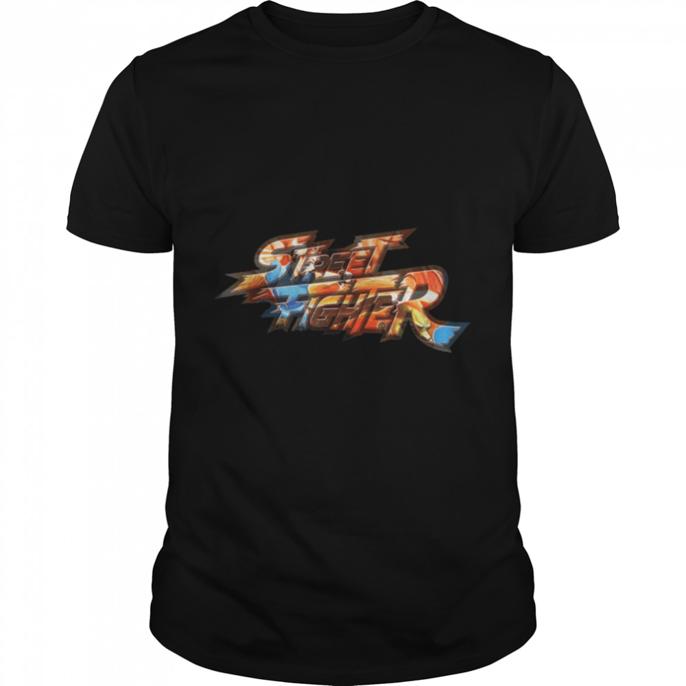 US Street Fighter +Logo Chun Li Kick 01_H T- B09LDCD13W Classic Men's T-shirt