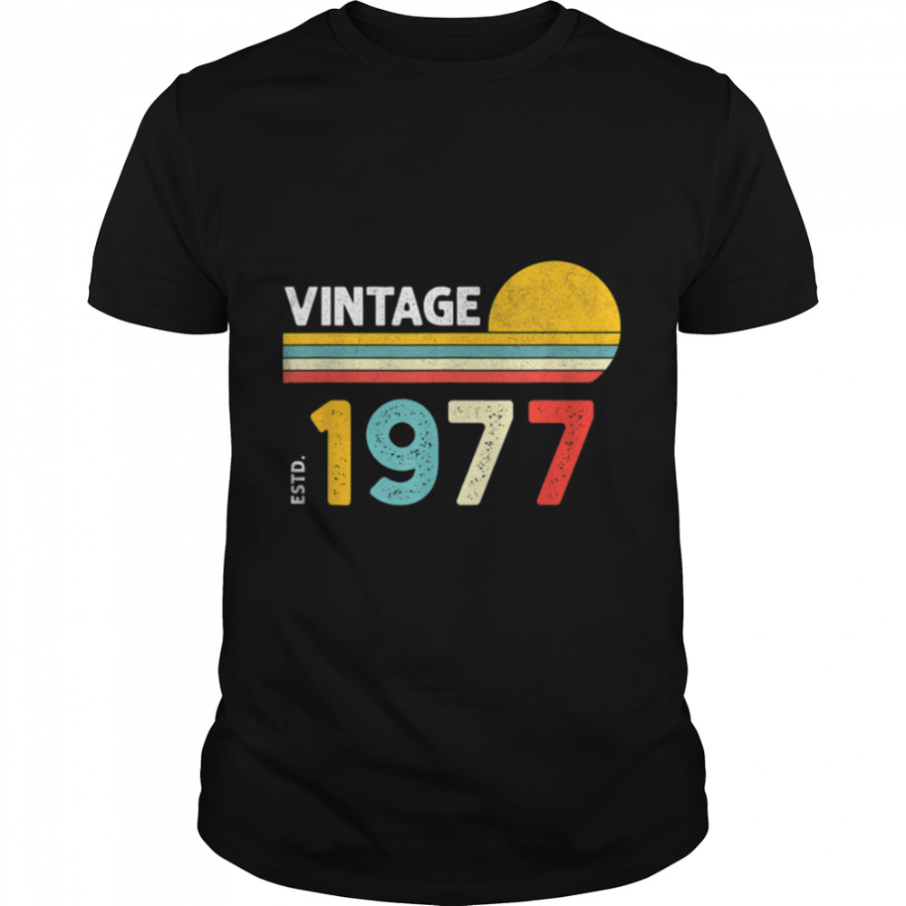 Vintage 1977 T- B09T2VV2BD Classic Men's T-shirt