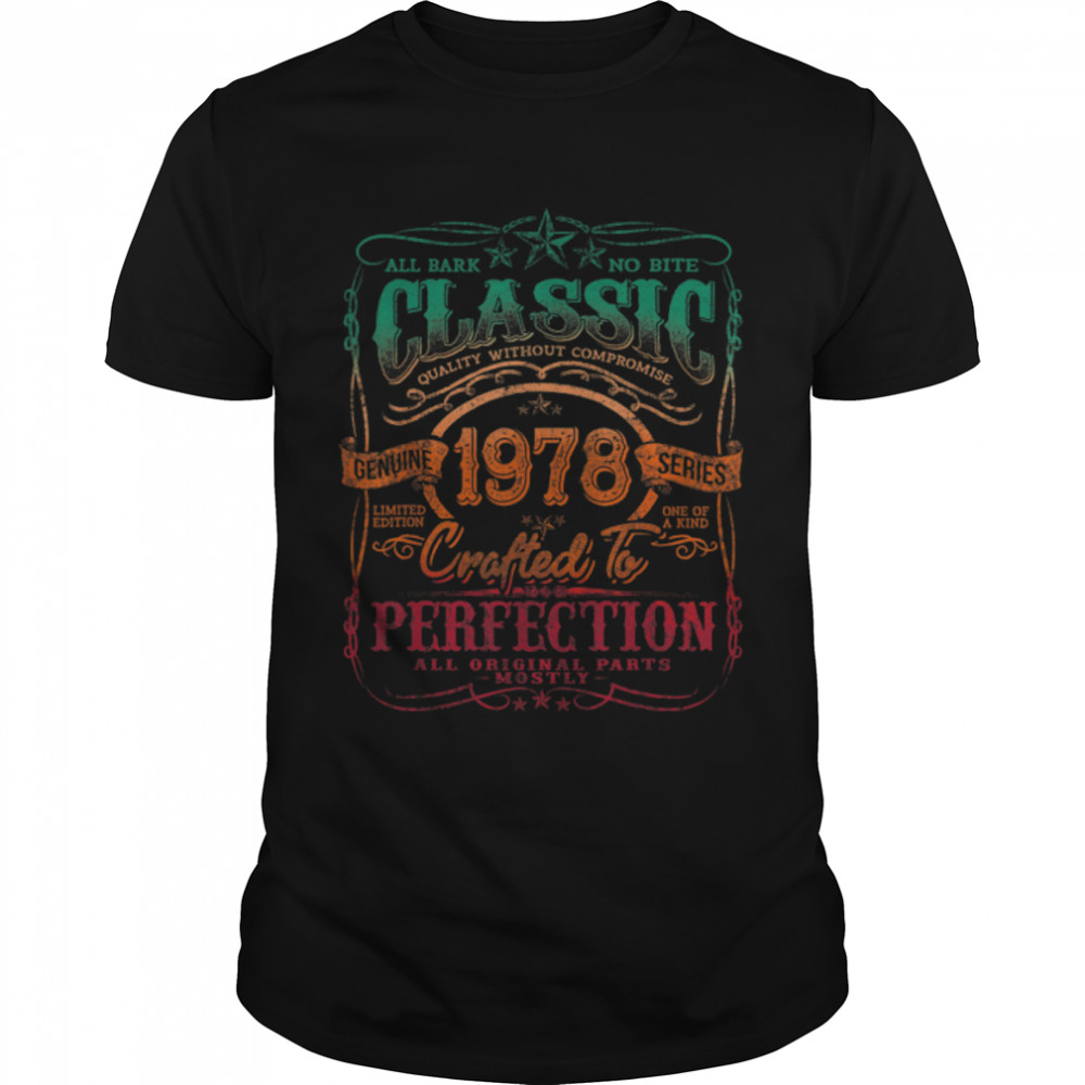 Vintage 1978 Limited Edition Shirt 44 Year old 44th Birthday T-Shirt B09TWNW57C