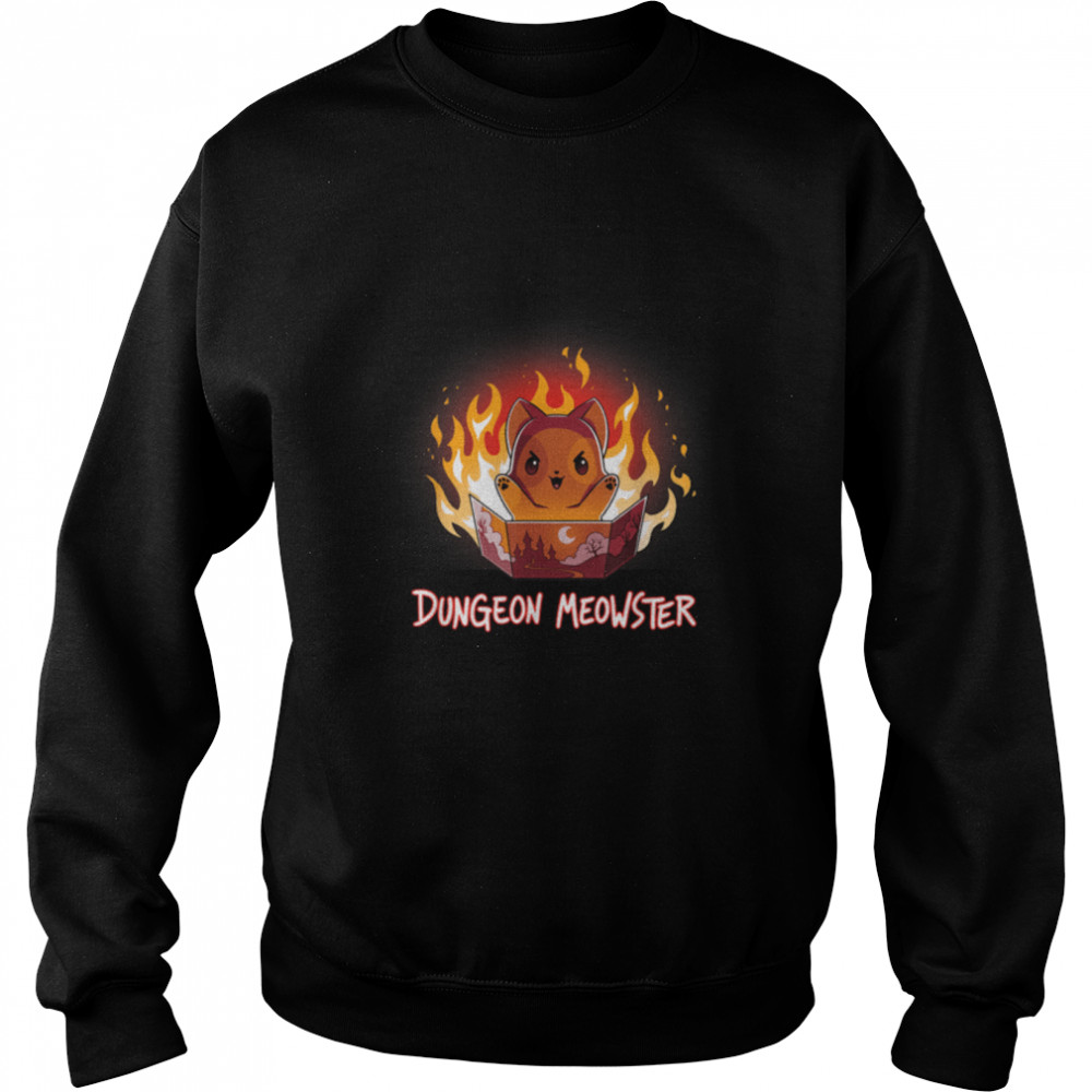 Dungeon Meowster  Cat DM Role Player RPG Tabletop Gamer T- B09W34Z71T Unisex Sweatshirt