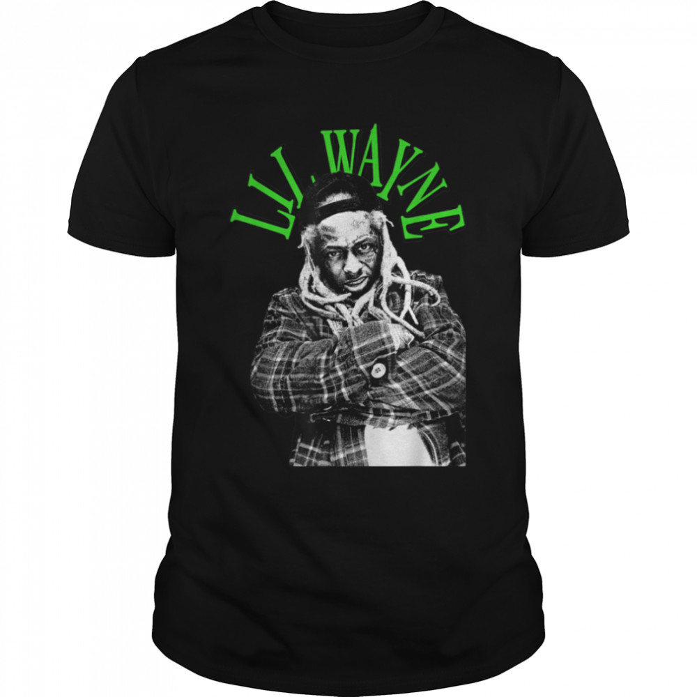 Lil Wayne Green Photo T-Shirt B08MW4GCSC