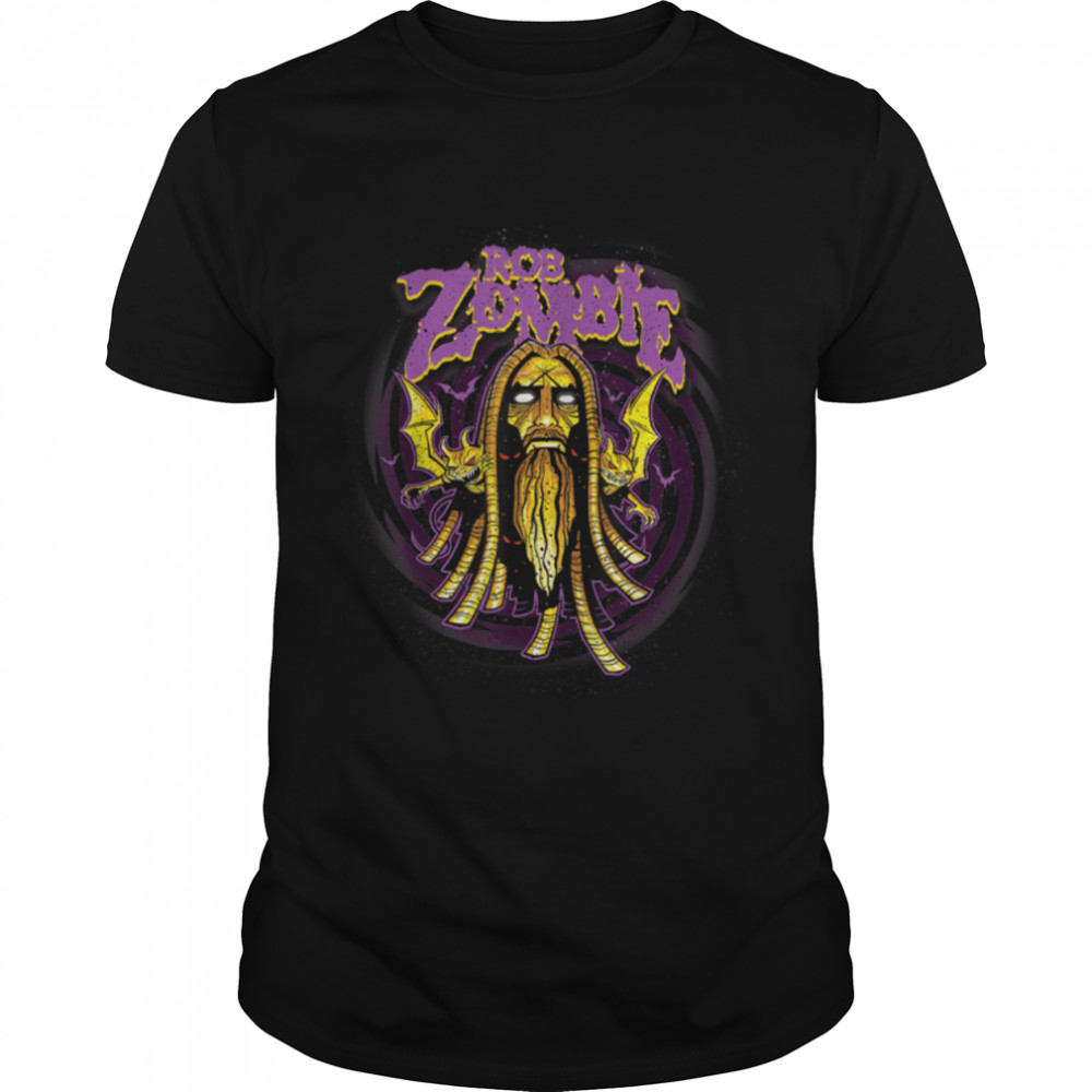 Rob Zombie - Spiral Bat T- B0B1W875SQ Classic Men's T-shirt