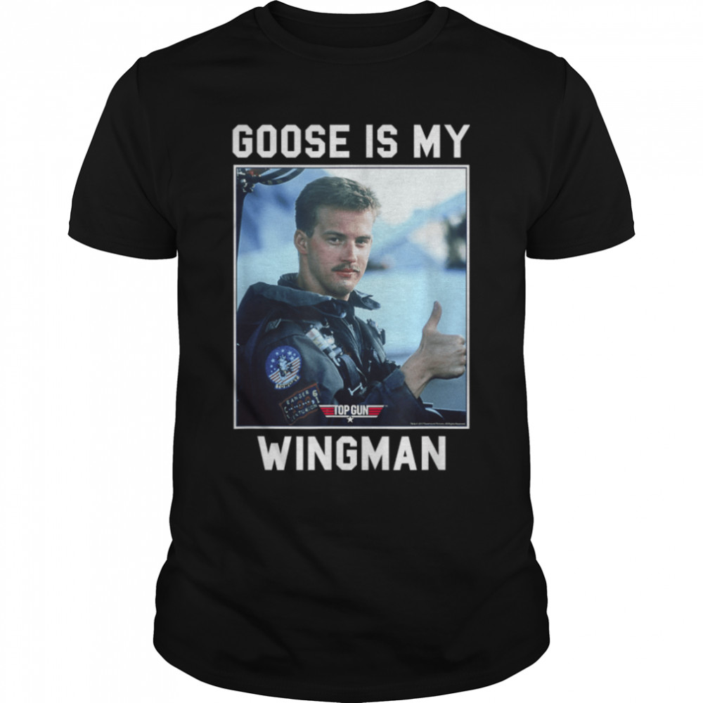 Top Gun Goose Is My Wingman Frame T-Shirt B07QRYTKBC