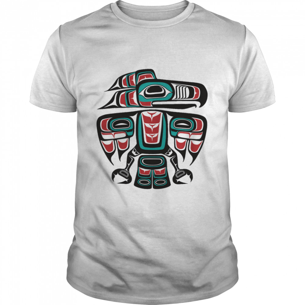 Haida Tlingit Native Raven Totem Classic T-Shirt
