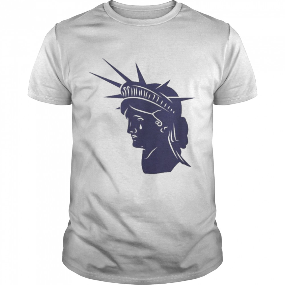 July 4th Cancelled Statue Of Liberty Crying Tears Roe Meme  Classic Men's T-shirt