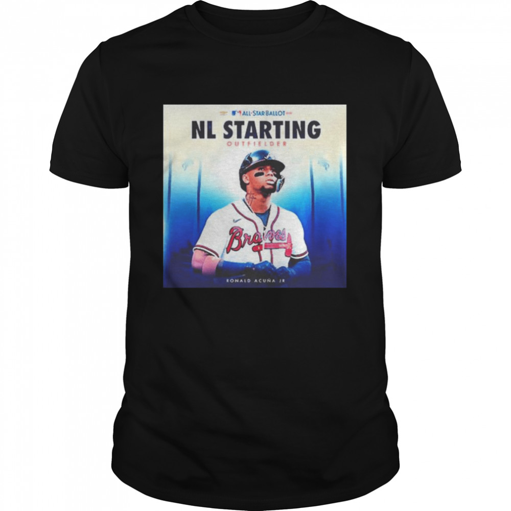 MLB Atlanta Braves Ronald Acuna Jr 2022 All Star Ballot NL Starting Outfielder  Classic Men's T-shirt