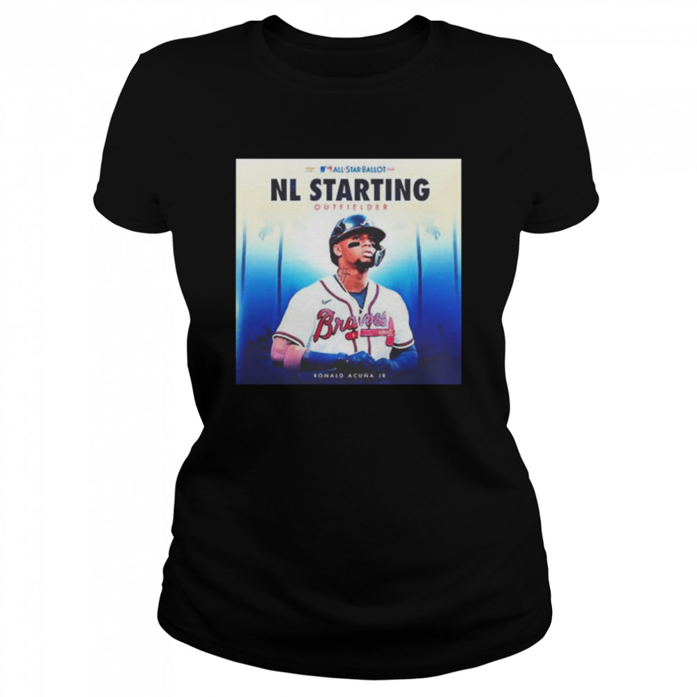 MLB Atlanta Braves Ronald Acuna Jr 2022 All Star Ballot NL Starting Outfielder  Classic Women's T-shirt
