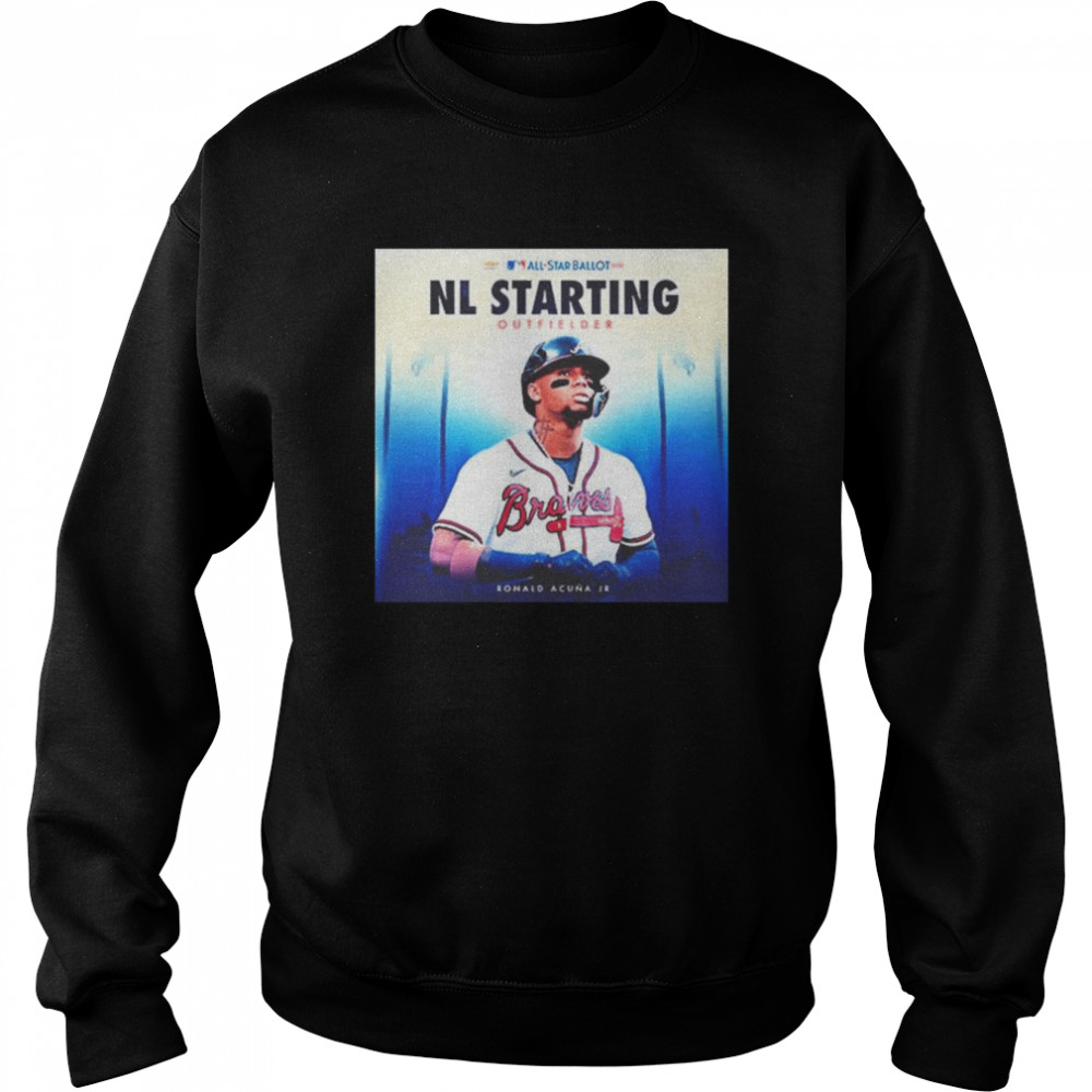 MLB Atlanta Braves Ronald Acuna Jr 2022 All Star Ballot NL Starting Outfielder  Unisex Sweatshirt