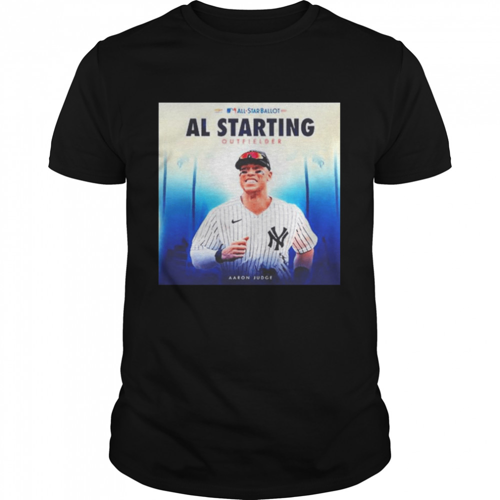 MLB New York Yankees Aaron Judge 2022 All Star Ballot AL Starting Outfielder Shirt