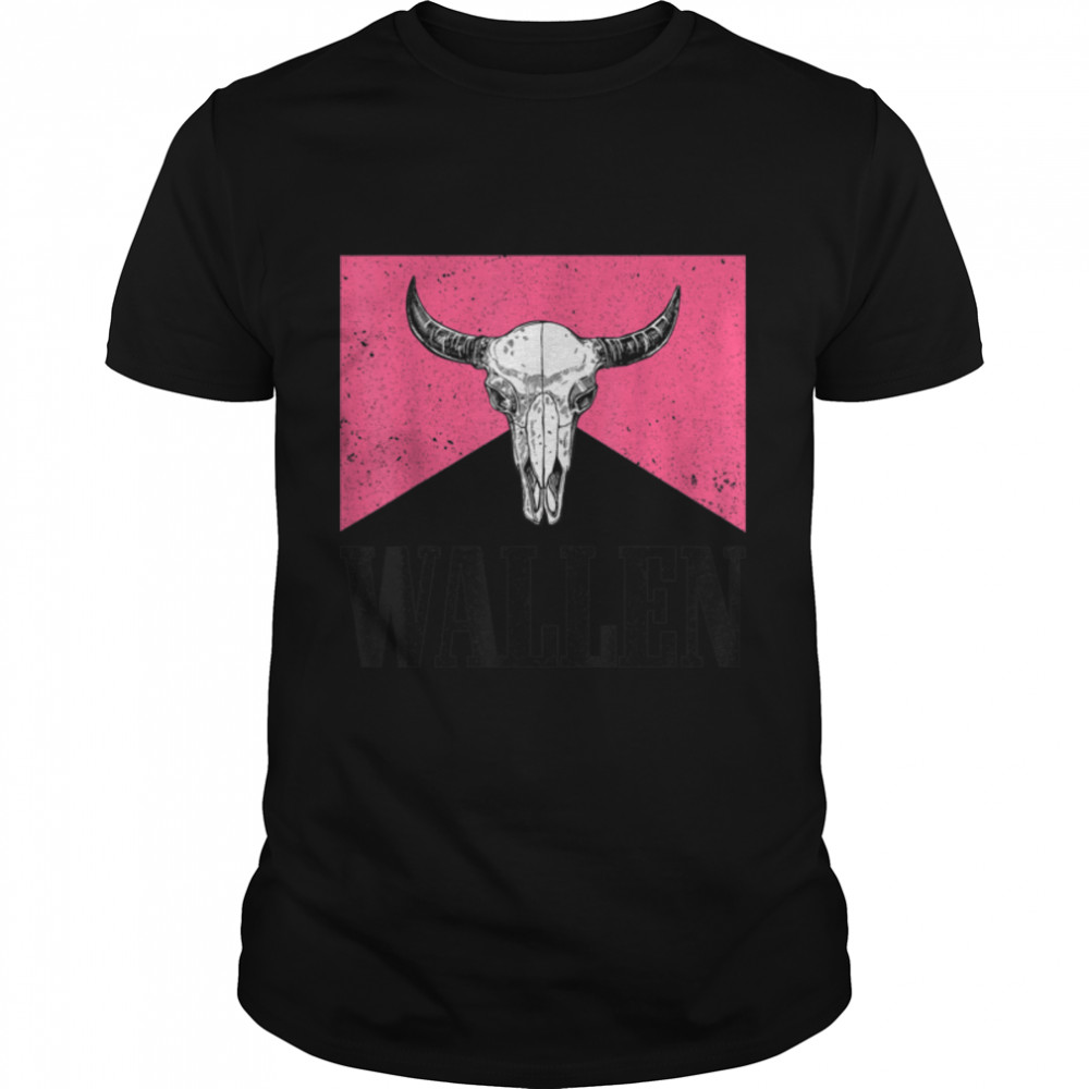 Wallen Western Cow Skull Shirt Merch Cute Outfit T-Shirt B0B2J5J7B2