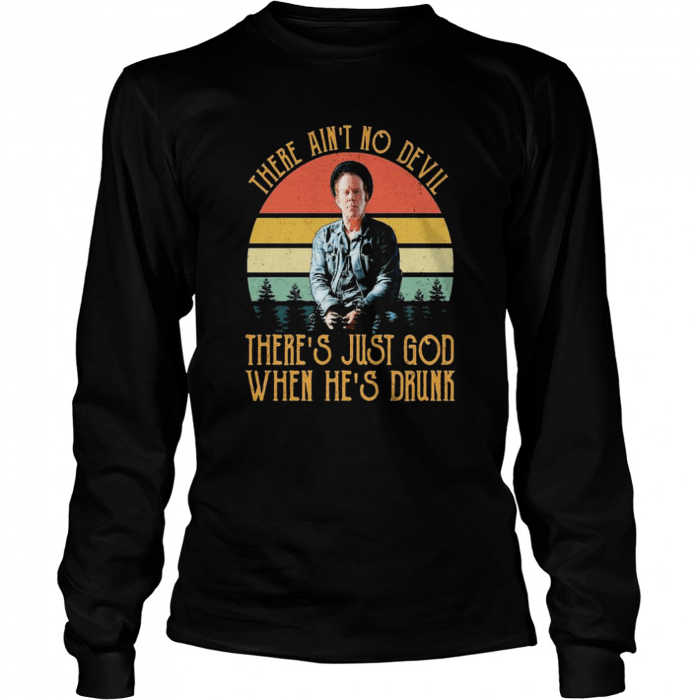 Vintage Retro Tom Waits Music Icons  Long Sleeved T-shirt