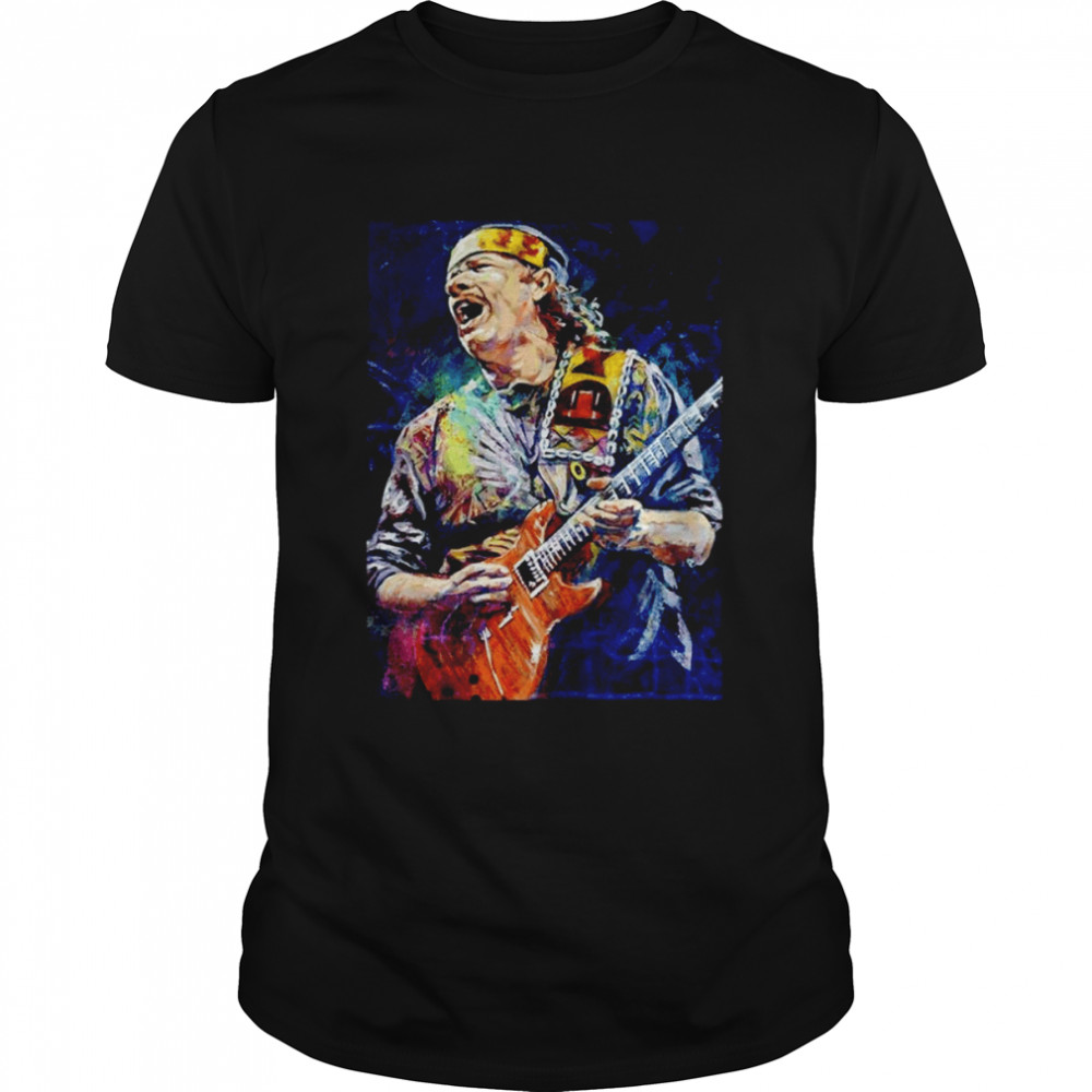 Legend Santana Watercolor Art Carlos Santana shirt Classic Men's T-shirt