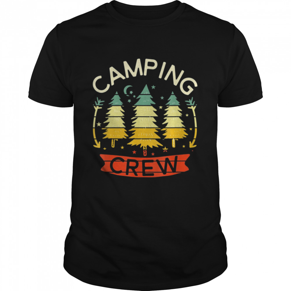 Camp Family Camping Trip Camper Matching Group Camping Crew  Classic Men's T-shirt